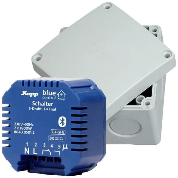 Omkopplare Blue Control - KOPP - 1 kanal - Brytningseffekt 3600 W - blå
