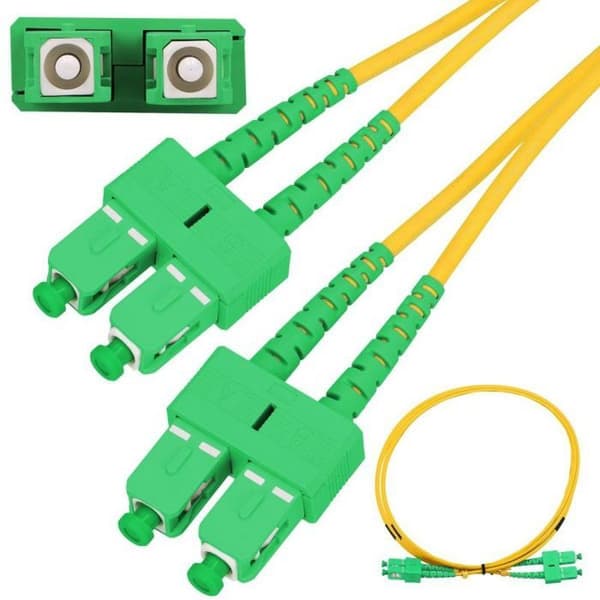 Extralink - EX.9151 - Cordon de raccordement SC/APC-SC/APC SM G.652D DUPLEX 10 M