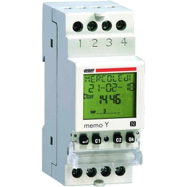 Digital Timers - VEMER - VE340600 - NFC Interface - Flexible Programming - LCD Screen