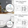 Miniatyrbild 4 av 6: Zigbee-växelfmodul - Moes - RF - Alexa &amp; Google Home - Paket med 2