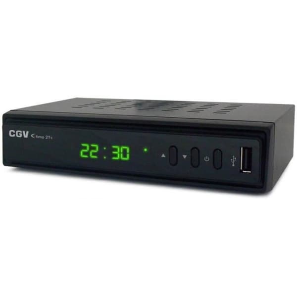 TNT-mottagare/inspelare - CGV - ETIMO 2TC - Dubbel tuner - HD - DVB-T2 HEVC 265