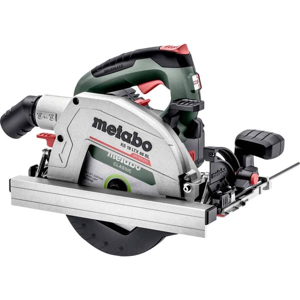 Metabo KS 18 LTX 66 BL Cirkelsåg batteridriven 165 mm exkl. batteri/laddare, inkl. väska 18 V