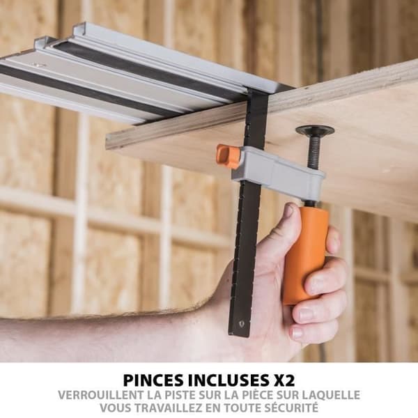 Styrskena för cirkelsåg - EVOLUTION POWER TOOLS - ST2800 - Aluminium - Trä - 2,8m