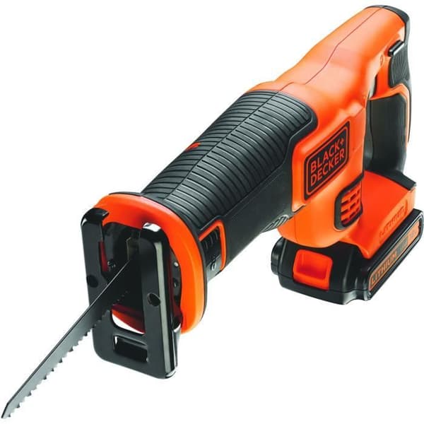 BLACK+DECKER sladdlös sabelsåg - 18V - 22 mm vandring - Levereras med 1 batteri och 1 15 cm blad