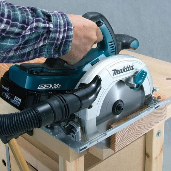MAKITA DHS710ZJ cirkelsåg - 36 V - 24 tänder hårdmetallblad - utan batteri eller laddare