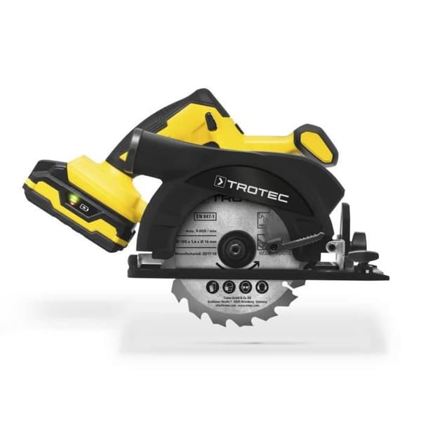 TROTEC PCSS 10-20V sladdlös cirkelsåg - hastighet 3 800/min - justerbar till 45°