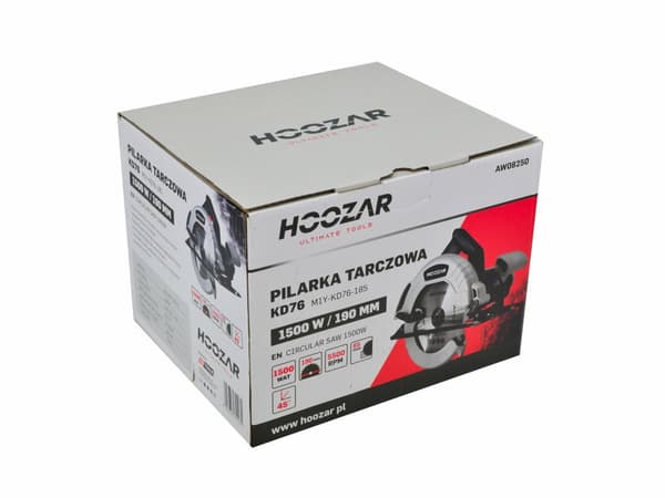 HOOZAR CIRKELSÅG 190mm 1500W + DISC 190mm / 24T