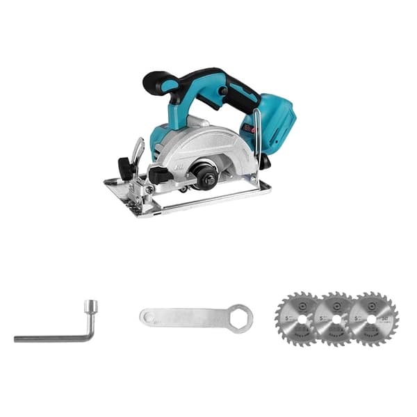 Elektrisk rundsav, børsteløs motor, multifunktionel, Med 3 blade