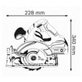Miniatyrbild 2 av 5: 18V GKS 18 V-LI Professionell cirkelsåg (utan batteri eller laddare) - BOSCH - 060166H000