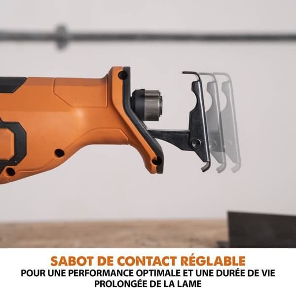 Evolution 18V Li-Ion EXT sladdlös sabelsåg – Produktnr