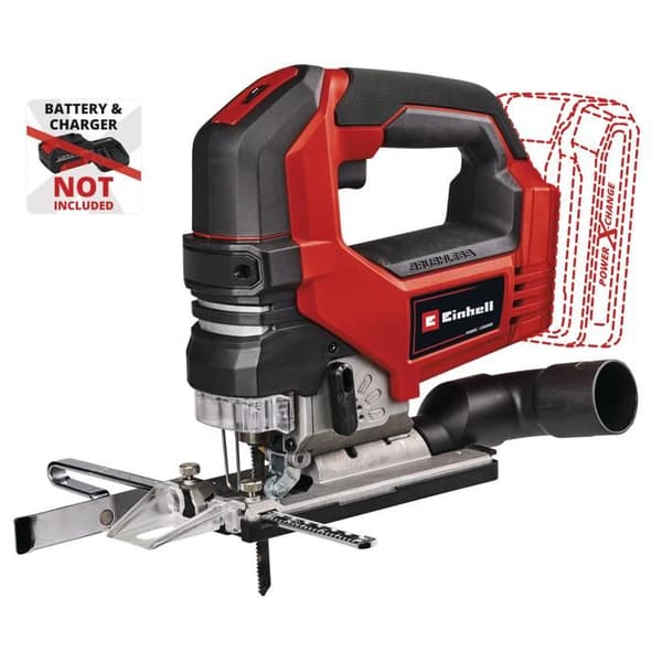 Einhell Professional Sladdlös sticksåg TP-JS 18/135 Li BL Power X-Change (18 V, med blad) Levereras utan batteri eller laddare.