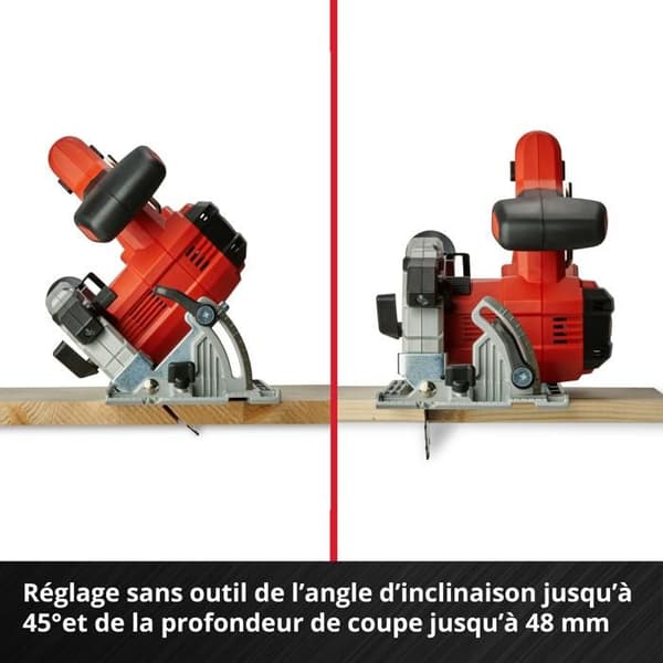 Einhell Cirkelsåg 150mm utan sladd TE-CS 18/150 Li-Solo Power X-Change (18V) Levereras utan batteri eller laddare