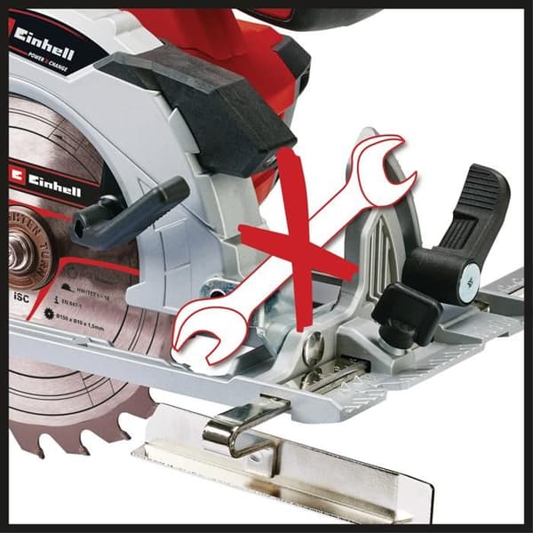Einhell Cirkelsåg 150mm utan sladd TE-CS 18/150 Li-Solo Power X-Change (18V) Levereras utan batteri eller laddare