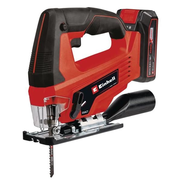 Einhell Sladdlös sticksåg TC-JS 18/70 Li Kit (18V, skärdjup 70 mm) Levereras med batteri 2,5Ah och laddare