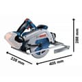 Miniatyrbild 2 av 6: 18V cirkelsåg GKS 18V-68 GC Professional (utan batteri eller laddare) + L-BOXX box - BOSCH - 06016B5100