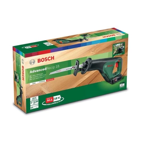 BOSCH kolvsåg - AdvancedRecip18 Set 1 batteri 2,5Ah