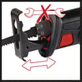 Miniatyrbild 6 av 6: Einhell Sladdlös sågbjörn TE-AP 18 Li Solo -Power X-Change (18V, Slagningshöjd 22 mm) Levereras utan batteri och laddare