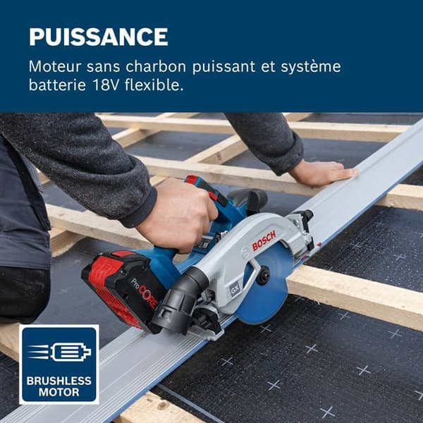 Bosch Professional - 06016C1001 - 18V System Cirkelsåg utan sladd GKS 18V-57-2 GX (L-BOXX, utan batteri/laddare)