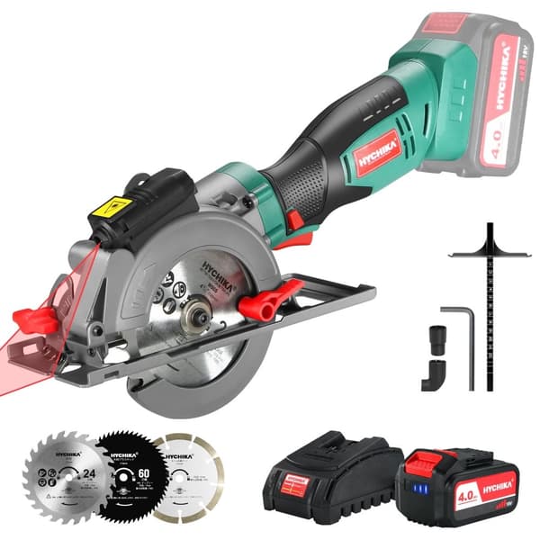 Batteridrevet rundsav, 3300 RPM hastighed, 18V batteri,EU, 18V Sav(DC)