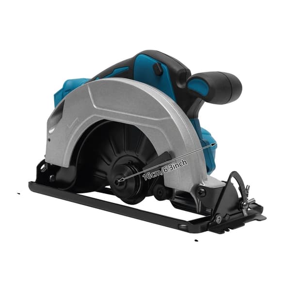 Elektrisk trådløs rundsav, 750W effekt, 20000RPM hastighed,Blå