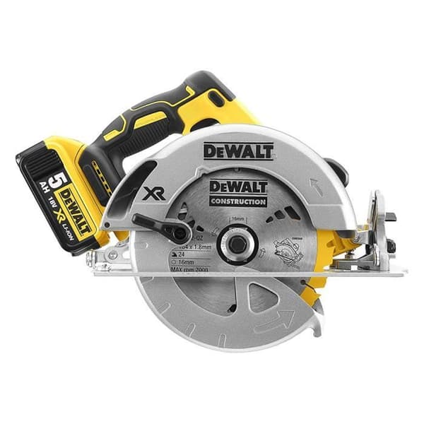 DeWALT DCS570P2 18V 5Ah Borstlös 184mm sladdlös cirkelsåg - Batterier ingår