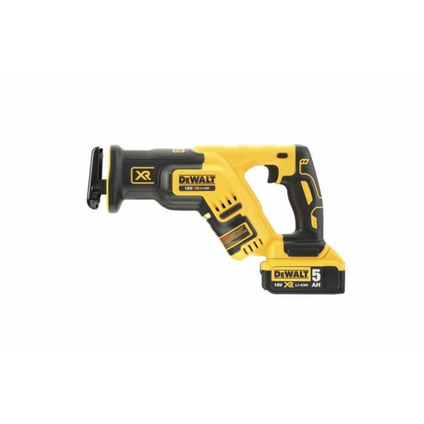Kompakt svärdsåg XR - DEWALT - med 2 batterier 18V 5.0Ah - laddare - TSTAK - DCS367P2