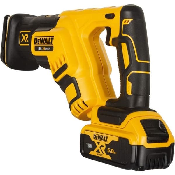 Kompakt svärdsåg XR - DEWALT - med 2 batterier 18V 5.0Ah - laddare - TSTAK - DCS367P2