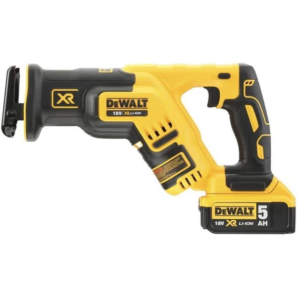 Kompakt svärdsåg XR - DEWALT - med 2 batterier 18V 5.0Ah - laddare - TSTAK - DCS367P2