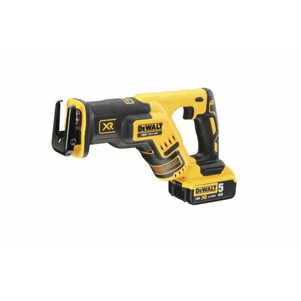 Kompakt svärdsåg XR - DEWALT - med 2 batterier 18V 5.0Ah - laddare - TSTAK - DCS367P2