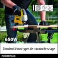 Miniatyrbild 2 av 6: Powerplus Elektrisk Sticksåg på 650 W POWX0331 - Sticksåg med Justerbart Glid 3000 min-1 - med 3 Tillbehör