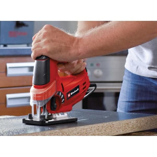 Einhell Sticksåg TC-JS 85 (620 W, max. 85 mm, 45° snittvinkel, 4-nivå svänghöjd)