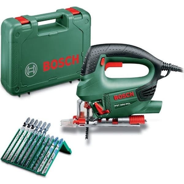 BOSCH PST 800 PEL pendelsticksåg - 530W - Grön - Box och tillbehör ingår