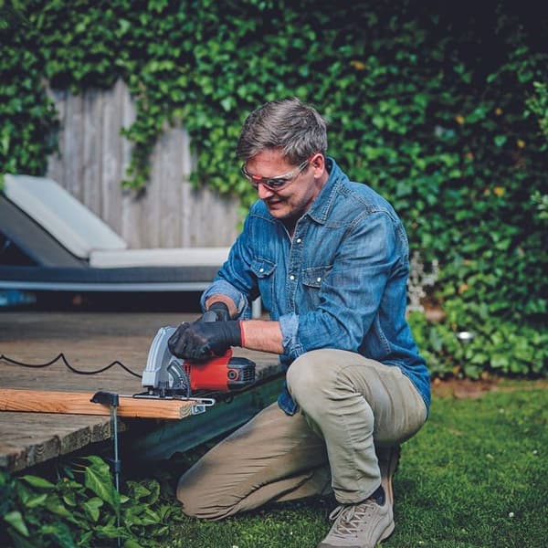 Bärande cirkelsåg - Einhell - TC-CS 1250 - 1250 W - Skärdjup 55 mm - Sladdad
