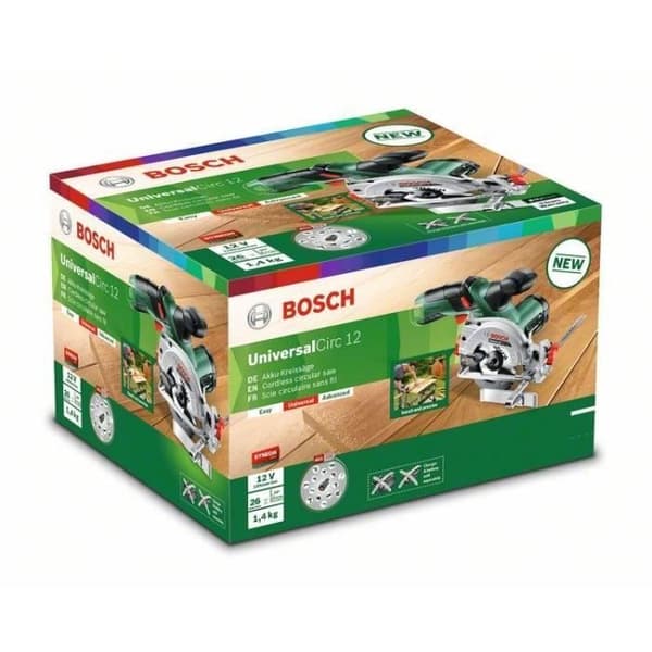 BOSCH UniversalCirc 12 - 12 V 2,5 Ah cirkelsåg