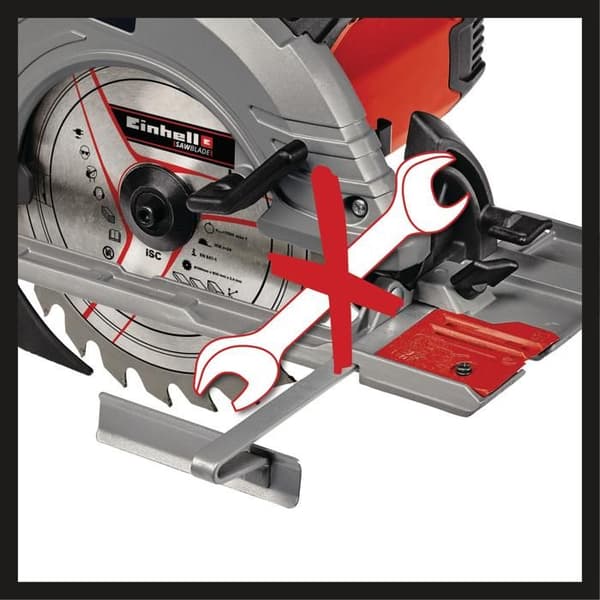 Einhell Cirkelsåg Ø190mm TE-CS 190/1 (1500 W, 5500 varv per minut) Levereras med tigersågsblad.