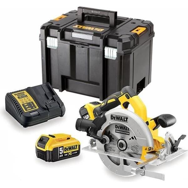 DeWALT DCS570P2 18V 5Ah Borstlös 184mm sladdlös cirkelsåg - Batterier ingår