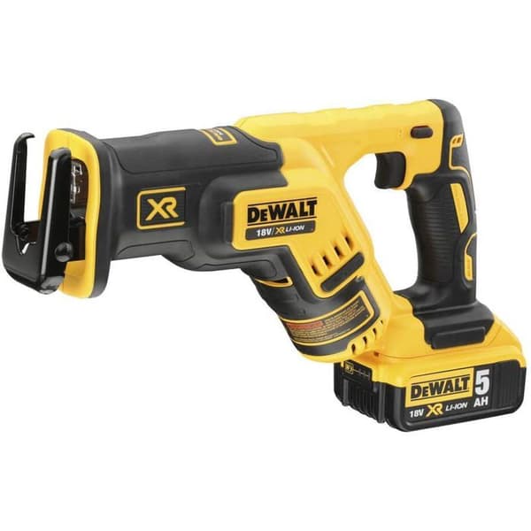 Kompakt svärdsåg XR - DEWALT - med 2 batterier 18V 5.0Ah - laddare - TSTAK - DCS367P2