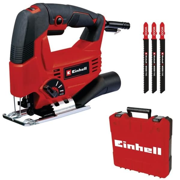 Einhell Sticksåg TC-JS 80/1 Kit (550 W, 3 000 varv/min) Levereras med 3 T-formade blad