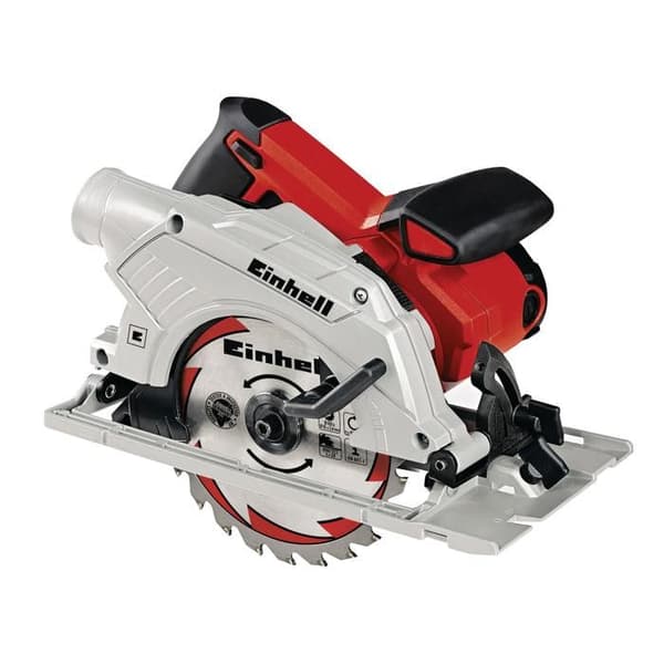 Einhell Cirkelsåg 165mm TE-CS 165 (1200 W, Extra handtag, Adaptör för spånutsug) Levereras med 24-tandsblad