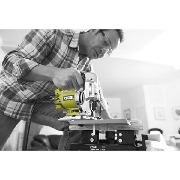 RYOBI pendelsticksåg - 680W - LED - Infällbar skärguide
