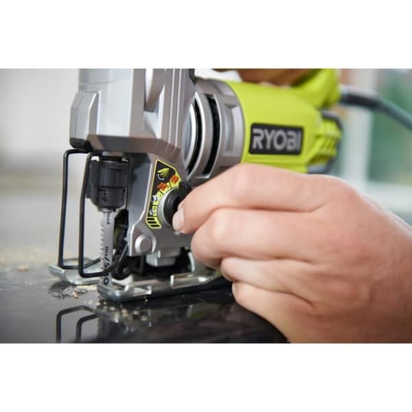 RYOBI pendelsticksåg - 680W - LED - Infällbar skärguide