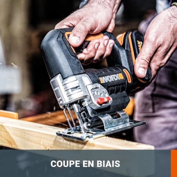 WORX - Trådlös cirkelsåg 20V - WX543 - max 80 mm Levereras med batteri och laddare