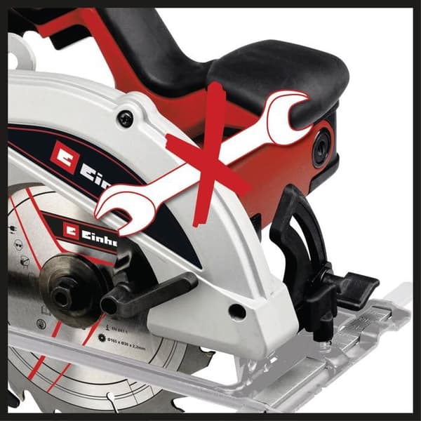 Bärande cirkelsåg - Einhell - TC-CS 1250 - 1250 W - Skärdjup 55 mm - Sladdad