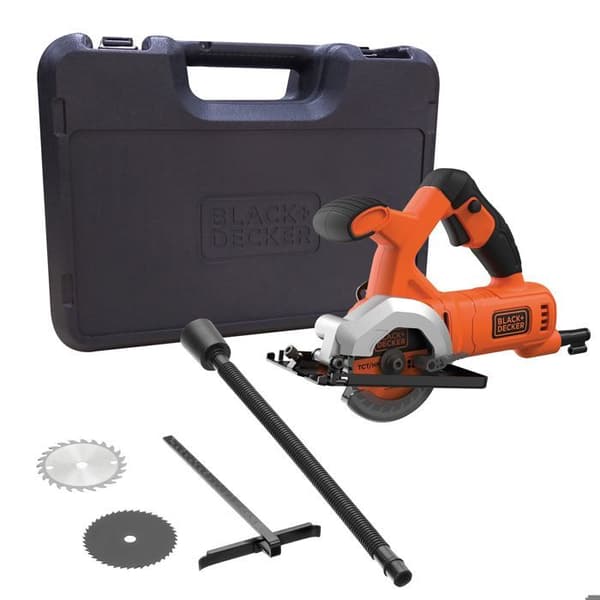 18V sladdlös Li-Ion cirkelsåg BLACK+DECKER BES510K-QS Levereras med 1 2,5Ah batteri, 1 blad och 1A laddare