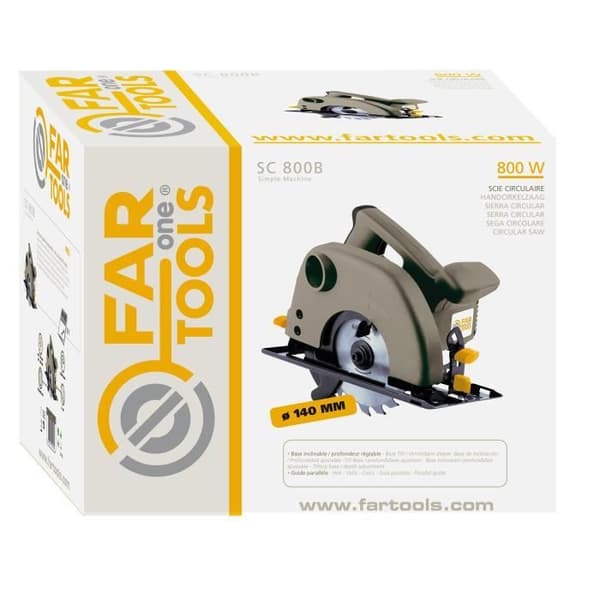 FARTOOLS ONE Scie -pyöröhiomakone SC 800B - 800 W - Ø 140 mm