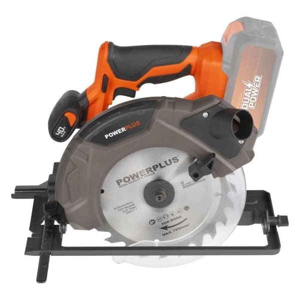 Akku-rundsav 40V Ø185mm - Dobbelt effekt poWDP25230 - leveres uden batteri eller oplader