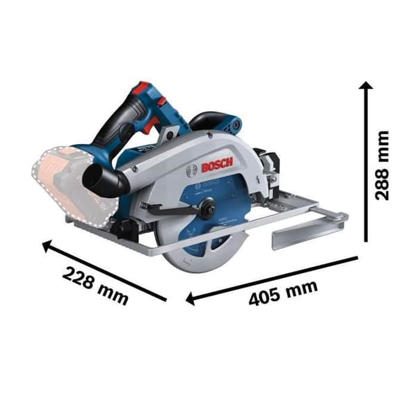 Cirkelsåg Bosch Professional GKS 18V + 2 batterier 5,5Ah Procore 18V + laddare
