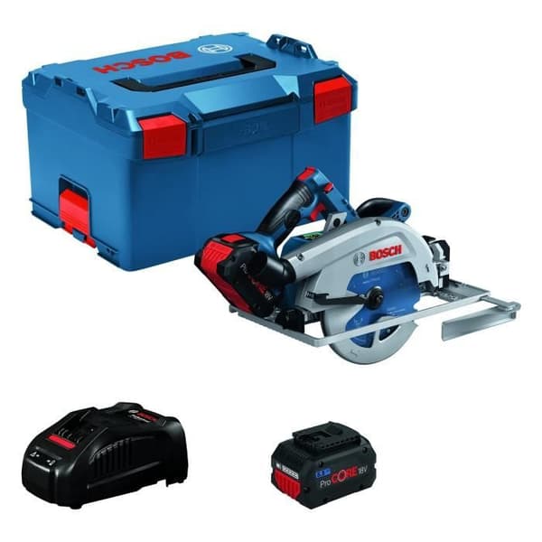 Cirkelsåg Bosch Professional GKS 18V + 2 batterier 5,5Ah Procore 18V + laddare
