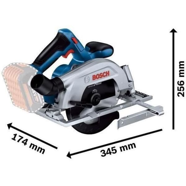 Bosch Professional GKS 18V-57-2 Cirkelsåg (utan batteri)
