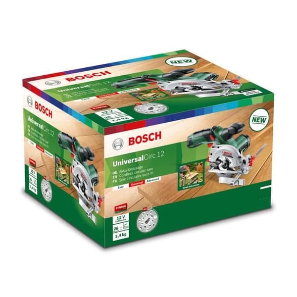 BOSCH Cirkelsåg UniversalCirc 12, 1 batteri